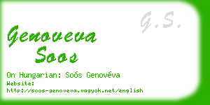 genoveva soos business card