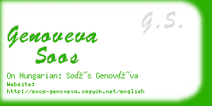 genoveva soos business card